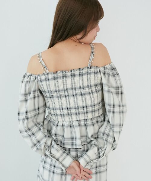 MAJESTIC LEGON / マジェスティックレゴン シャツ・ブラウス | チェーン付きリボン長袖ブラウス | 詳細10