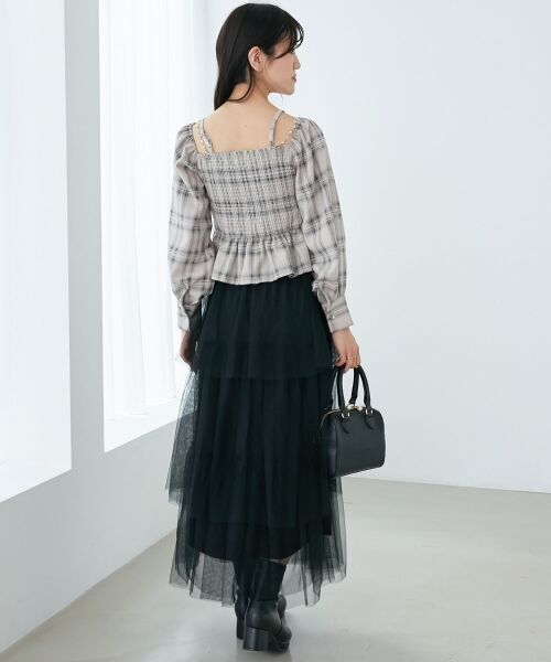 MAJESTIC LEGON / マジェスティックレゴン シャツ・ブラウス | チェーン付きリボン長袖ブラウス | 詳細15