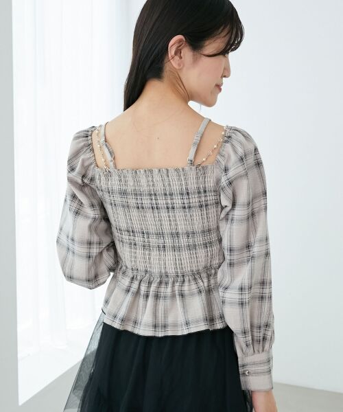 MAJESTIC LEGON / マジェスティックレゴン シャツ・ブラウス | チェーン付きリボン長袖ブラウス | 詳細18