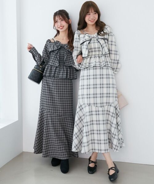 MAJESTIC LEGON / マジェスティックレゴン シャツ・ブラウス | チェーン付きリボン長袖ブラウス | 詳細4