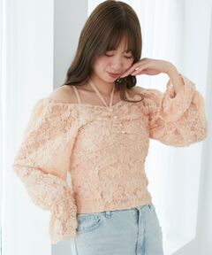 MAJESTIC LEGON / マジェスティックレゴン シャツ・ブラウス | 2wayフラワーレースブラウス