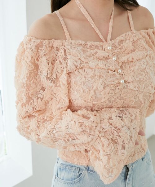 MAJESTIC LEGON / マジェスティックレゴン シャツ・ブラウス | 2wayフラワーレースブラウス | 詳細14