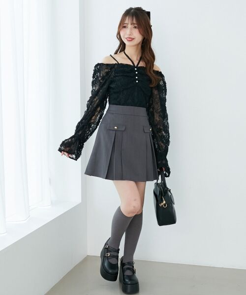 MAJESTIC LEGON / マジェスティックレゴン シャツ・ブラウス | 2wayフラワーレースブラウス | 詳細15