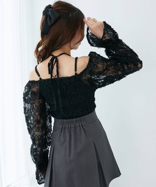 MAJESTIC LEGON / マジェスティックレゴン シャツ・ブラウス | 2wayフラワーレースブラウス | 詳細20