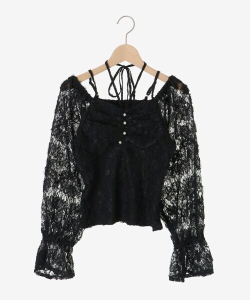 MAJESTIC LEGON / マジェスティックレゴン シャツ・ブラウス | 2wayフラワーレースブラウス | 詳細24