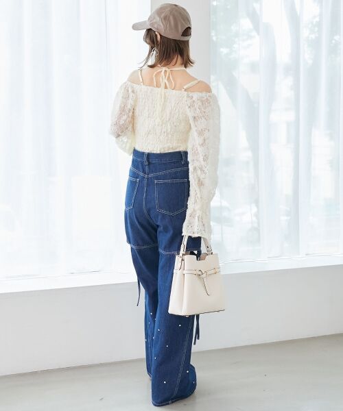 MAJESTIC LEGON / マジェスティックレゴン シャツ・ブラウス | 2wayフラワーレースブラウス | 詳細3