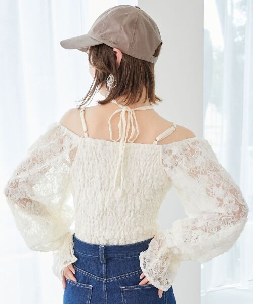MAJESTIC LEGON / マジェスティックレゴン シャツ・ブラウス | 2wayフラワーレースブラウス | 詳細6