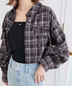 MAJESTIC LEGON / マジェスティックレゴン シャツ・ブラウス | ハートボタンリボンつきシャツ