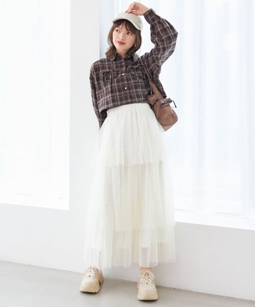 MAJESTIC LEGON / マジェスティックレゴン シャツ・ブラウス | ハートボタンリボンつきシャツ | 詳細1