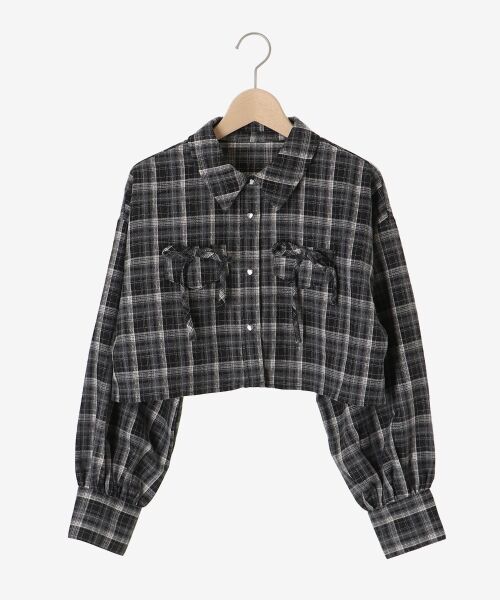 MAJESTIC LEGON / マジェスティックレゴン シャツ・ブラウス | ハートボタンリボンつきシャツ | 詳細10