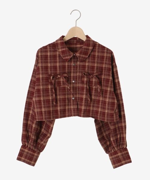 MAJESTIC LEGON / マジェスティックレゴン シャツ・ブラウス | ハートボタンリボンつきシャツ | 詳細8