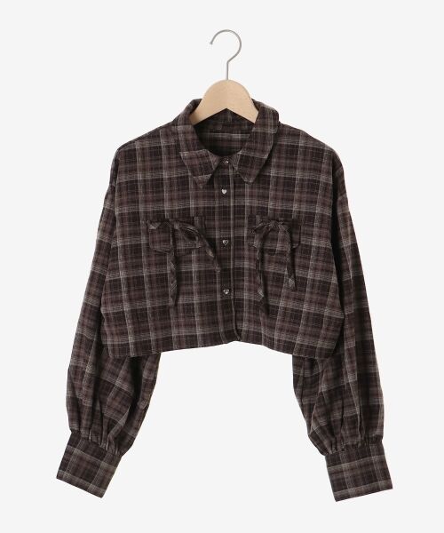 MAJESTIC LEGON / マジェスティックレゴン シャツ・ブラウス | ハートボタンリボンつきシャツ | 詳細9