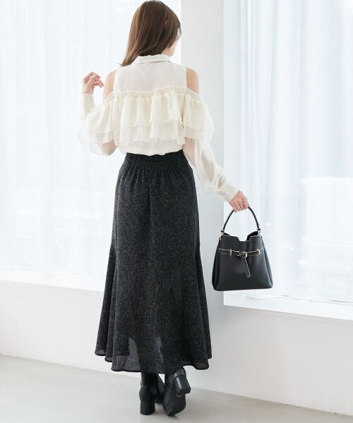 MAJESTIC LEGON / マジェスティックレゴン シャツ・ブラウス | バイカラーボウタイフリルブラウス | 詳細3