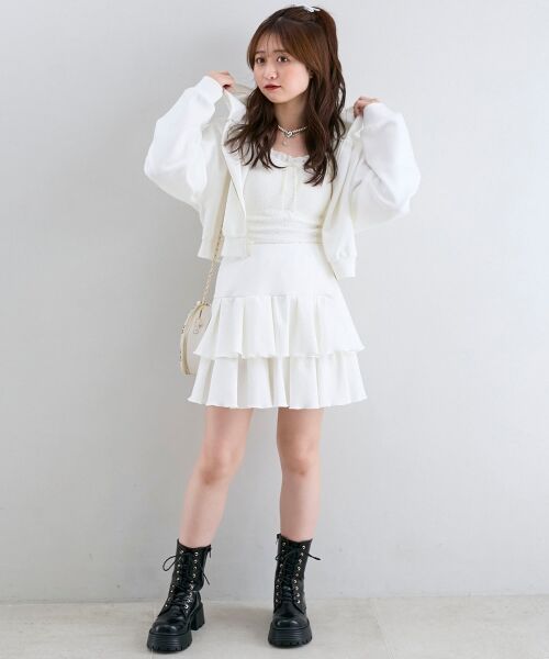 MAJESTIC LEGON / マジェスティックレゴン ミニ・ひざ丈スカート | ∞キラキララインストーンスカパン | 詳細1