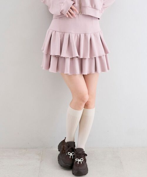 MAJESTIC LEGON / マジェスティックレゴン ミニ・ひざ丈スカート | ∞キラキララインストーンスカパン | 詳細12