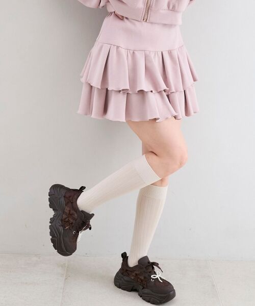 MAJESTIC LEGON / マジェスティックレゴン ミニ・ひざ丈スカート | ∞キラキララインストーンスカパン | 詳細13