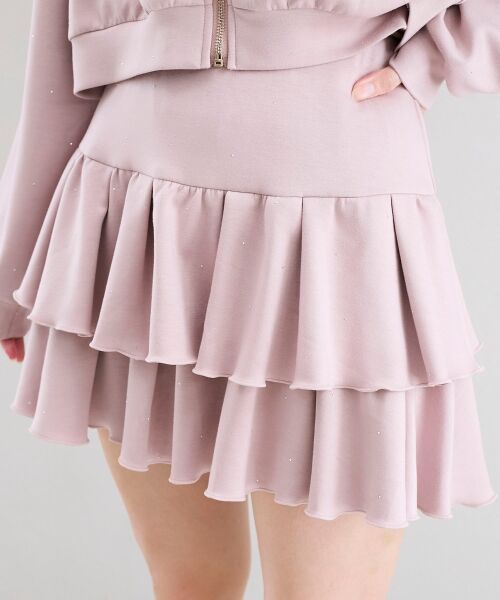 MAJESTIC LEGON / マジェスティックレゴン ミニ・ひざ丈スカート | ∞キラキララインストーンスカパン | 詳細15