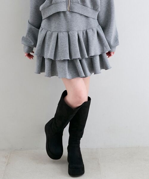 MAJESTIC LEGON / マジェスティックレゴン ミニ・ひざ丈スカート | ∞キラキララインストーンスカパン | 詳細19