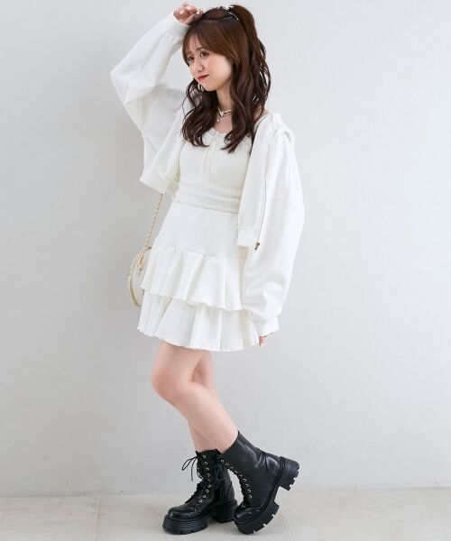 MAJESTIC LEGON / マジェスティックレゴン ミニ・ひざ丈スカート | ∞キラキララインストーンスカパン | 詳細2