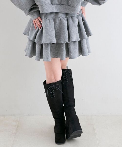 MAJESTIC LEGON / マジェスティックレゴン ミニ・ひざ丈スカート | ∞キラキララインストーンスカパン | 詳細21