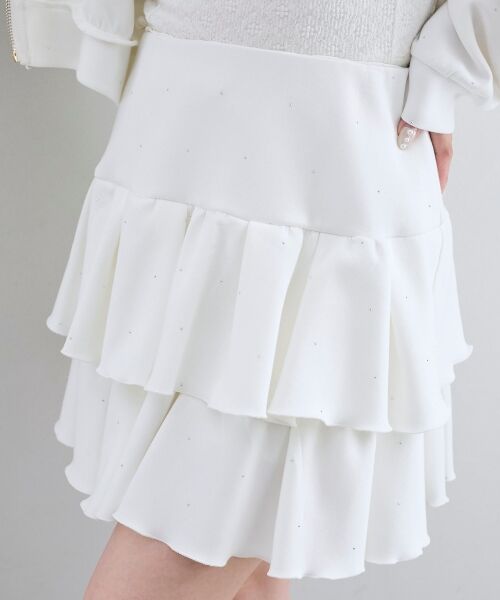 MAJESTIC LEGON / マジェスティックレゴン ミニ・ひざ丈スカート | ∞キラキララインストーンスカパン | 詳細7