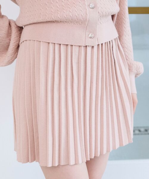 MAJESTIC LEGON / マジェスティックレゴン ミニ・ひざ丈スカート | ニットプリーツミニスカート | 詳細14