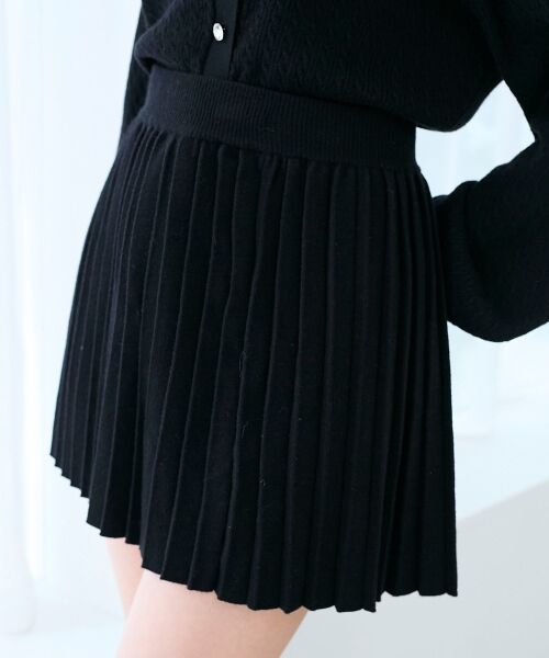 MAJESTIC LEGON / マジェスティックレゴン ミニ・ひざ丈スカート | ニットプリーツミニスカート | 詳細21