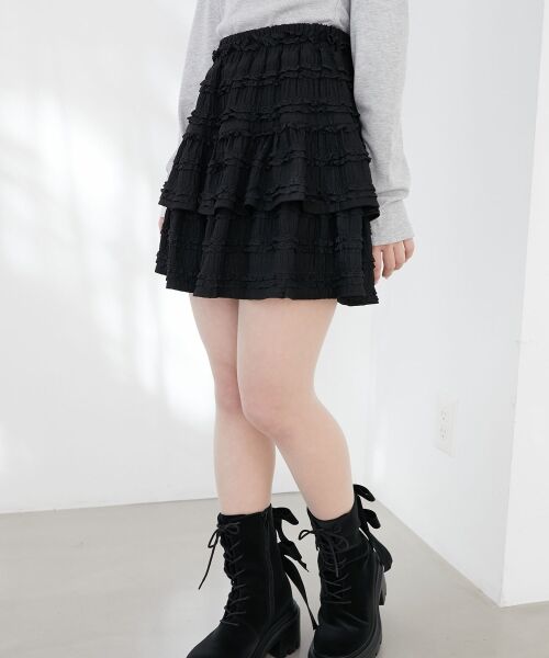 MAJESTIC LEGON / マジェスティックレゴン ミニ・ひざ丈スカート | カットレースフリルミニスカパン | 詳細20