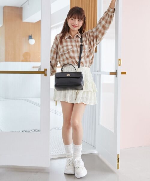 MAJESTIC LEGON / マジェスティックレゴン ミニ・ひざ丈スカート | カットレースフリルミニスカパン | 詳細7