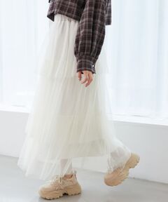 MAJESTIC LEGON / マジェスティックレゴン ロング・マキシ丈スカート | ティアードスカート