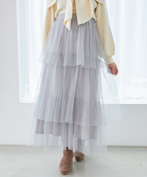 MAJESTIC LEGON / マジェスティックレゴン ロング・マキシ丈スカート | ティアードスカート | 詳細16