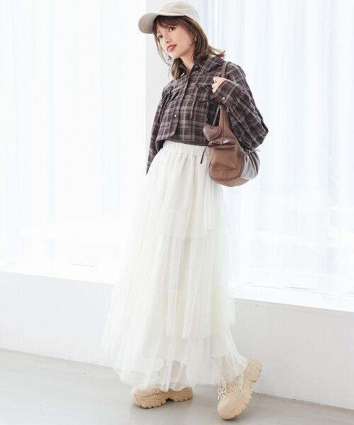 MAJESTIC LEGON / マジェスティックレゴン ロング・マキシ丈スカート | ティアードスカート | 詳細2