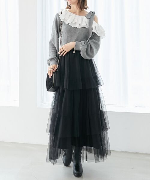 MAJESTIC LEGON / マジェスティックレゴン ロング・マキシ丈スカート | ティアードスカート | 詳細20