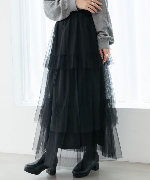 MAJESTIC LEGON / マジェスティックレゴン ロング・マキシ丈スカート | ティアードスカート | 詳細24