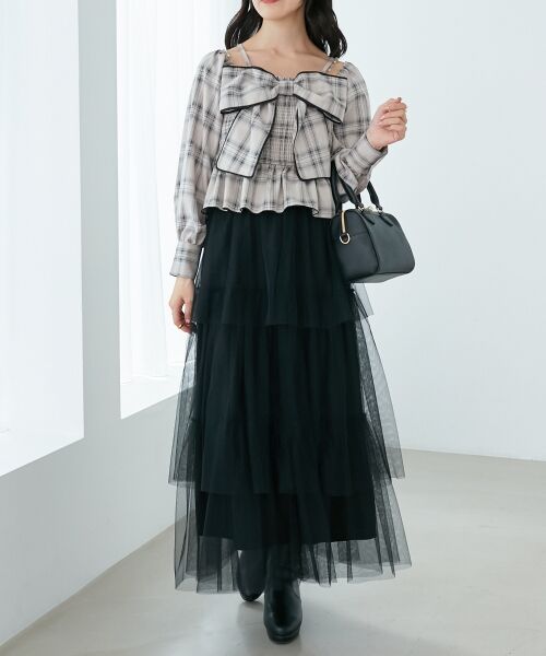 MAJESTIC LEGON / マジェスティックレゴン ロング・マキシ丈スカート | ティアードスカート | 詳細27