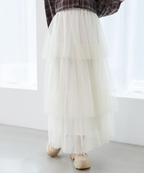 MAJESTIC LEGON / マジェスティックレゴン ロング・マキシ丈スカート | ティアードスカート | 詳細4