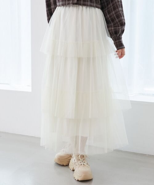 MAJESTIC LEGON / マジェスティックレゴン ロング・マキシ丈スカート | ティアードスカート | 詳細5