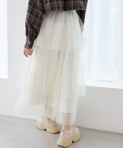 MAJESTIC LEGON / マジェスティックレゴン ロング・マキシ丈スカート | ティアードスカート | 詳細7