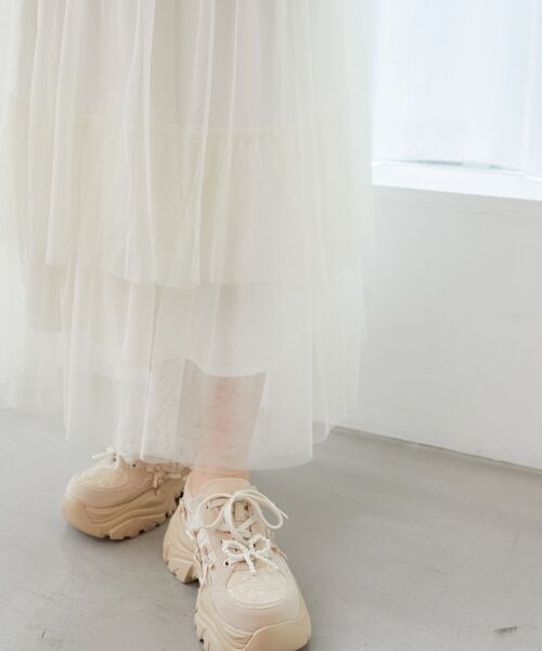 MAJESTIC LEGON / マジェスティックレゴン ロング・マキシ丈スカート | ティアードスカート | 詳細8