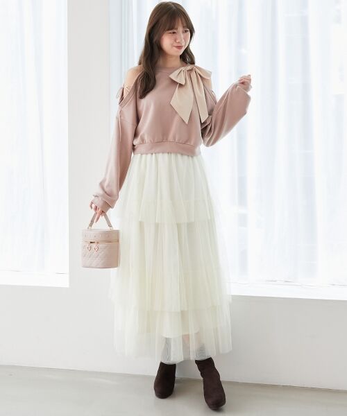 MAJESTIC LEGON / マジェスティックレゴン ロング・マキシ丈スカート | ティアードスカート | 詳細9