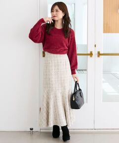 MAJESTIC LEGON / マジェスティックレゴン ロング・マキシ丈スカート | ツイードマーメイドロングスカート