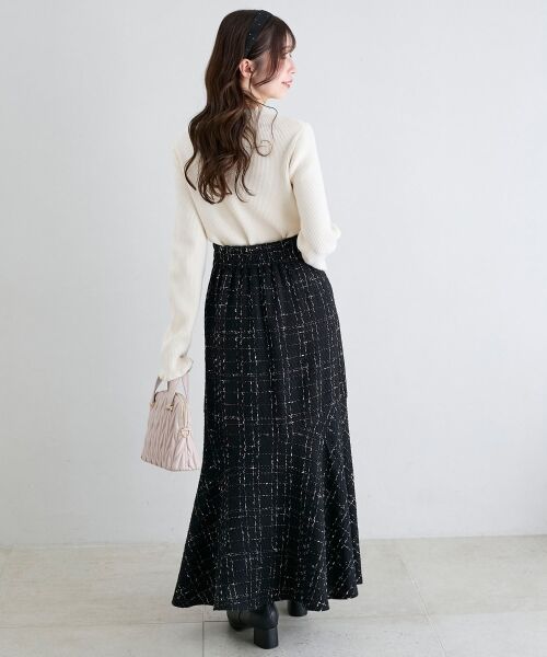 MAJESTIC LEGON / マジェスティックレゴン ロング・マキシ丈スカート | ツイードマーメイドロングスカート | 詳細14