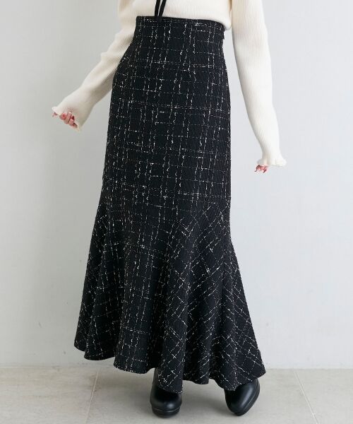 MAJESTIC LEGON / マジェスティックレゴン ロング・マキシ丈スカート | ツイードマーメイドロングスカート | 詳細19