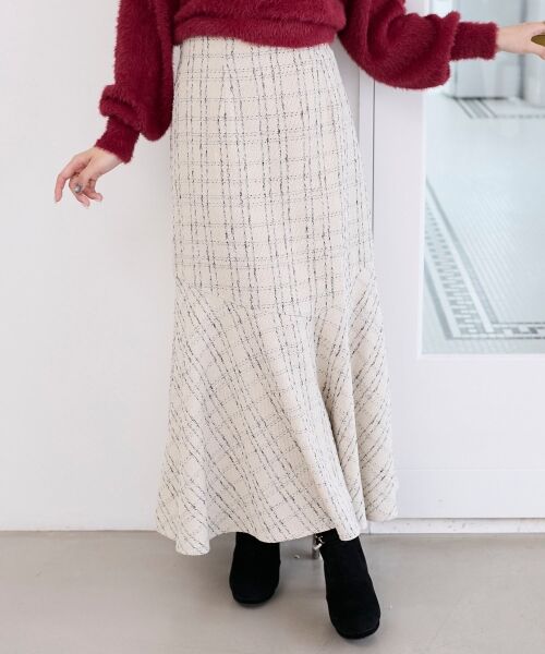 MAJESTIC LEGON / マジェスティックレゴン ロング・マキシ丈スカート | ツイードマーメイドロングスカート | 詳細8