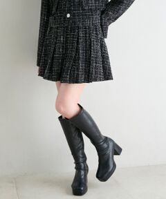 MAJESTIC LEGON / マジェスティックレゴン ミニ・ひざ丈スカート | ベルト付きプリーツミニスカパン