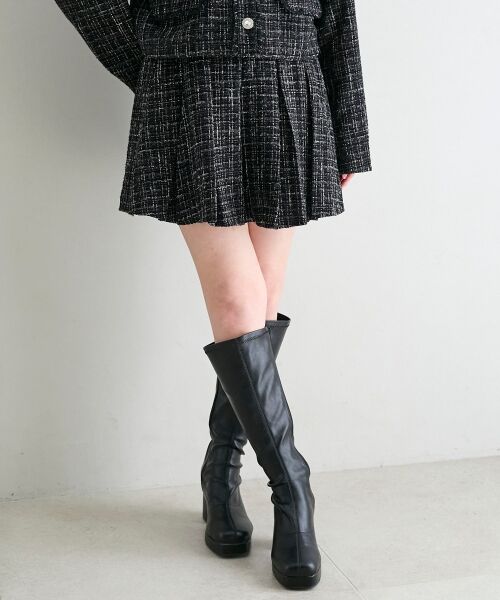 MAJESTIC LEGON / マジェスティックレゴン ミニ・ひざ丈スカート | ベルト付きプリーツミニスカパン | 詳細17