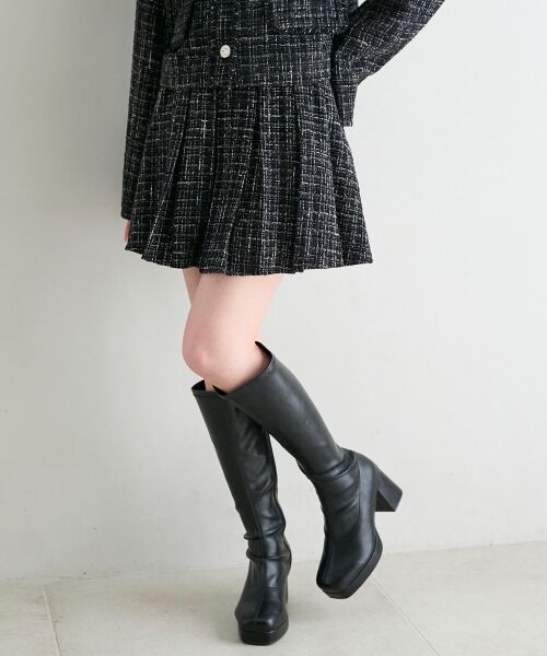 MAJESTIC LEGON / マジェスティックレゴン ミニ・ひざ丈スカート | ベルト付きプリーツミニスカパン | 詳細18