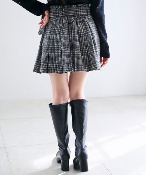 MAJESTIC LEGON / マジェスティックレゴン ミニ・ひざ丈スカート | ベルト付きプリーツミニスカパン | 詳細12