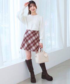 MAJESTIC LEGON / マジェスティックレゴン ミニ・ひざ丈スカート | アソートチェックミニスカパン