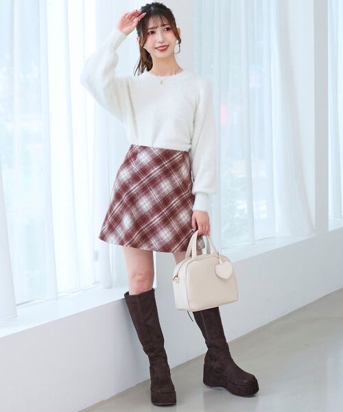 MAJESTIC LEGON / マジェスティックレゴン ミニ・ひざ丈スカート | アソートチェックミニスカパン | 詳細8